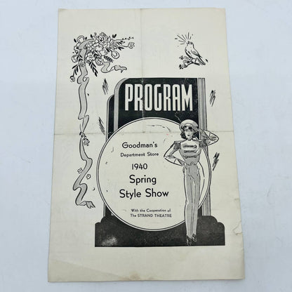 1940 Goodman’s Department Store Spring Style Show Easter Holiday Program C7