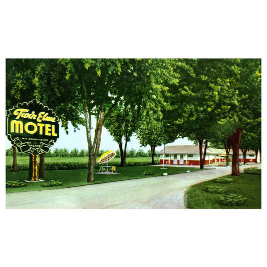 Vintage Postcard - Twin Elms Motel Louisville Kentucky AD9