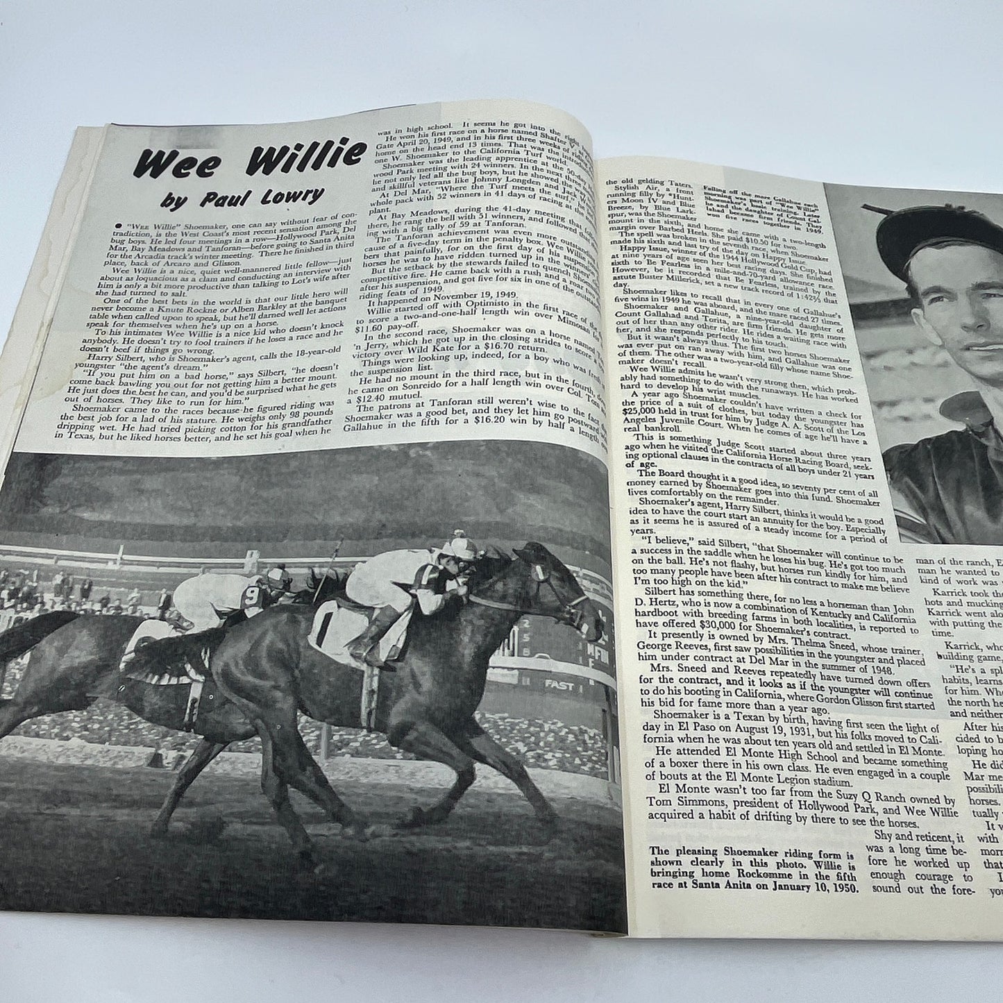 1950 April Turf and Sport Magazine Horse Racing Gordon Glisson Russ Ellis TG6