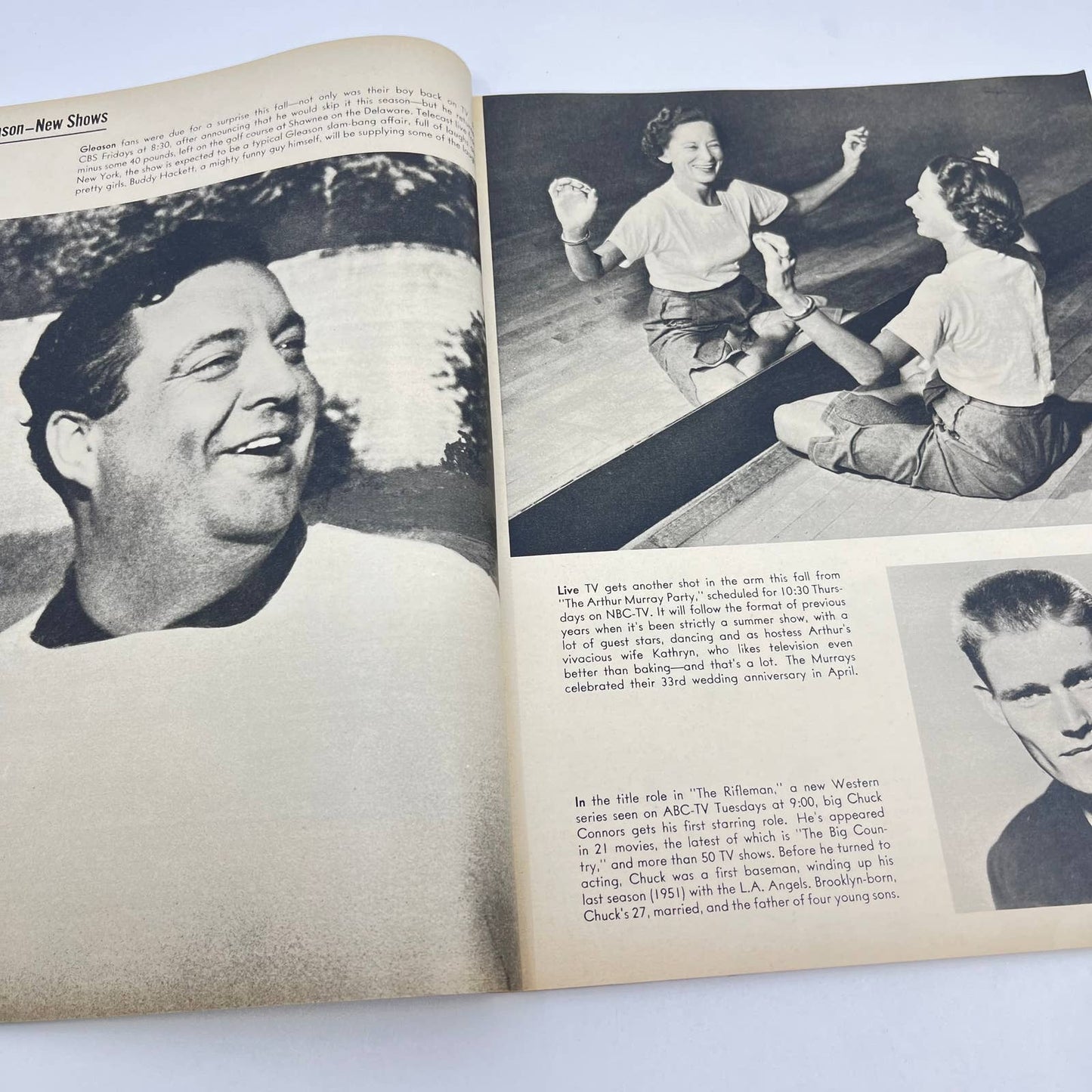 Vintage TV-Radio Album 1958 Magazine Arness Temple Garner Como Nelson TC6