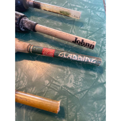Huge Lot of Vintage Fishing Rod Pole Handles Johnny Walker, War Eagle, Actionrod