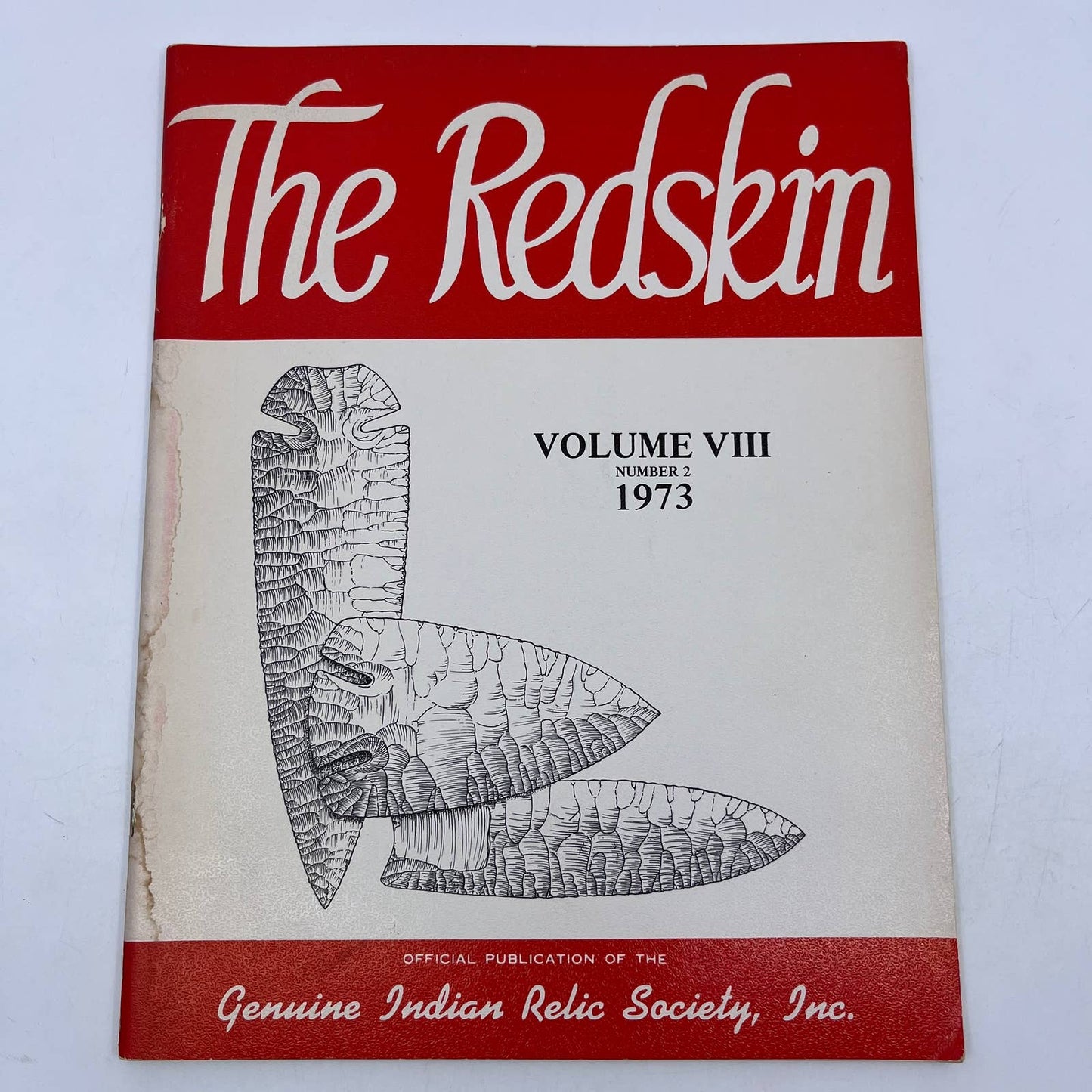 1973 The Redskin Magazine Indian Relic Society Volume 8 No. 2 TH8