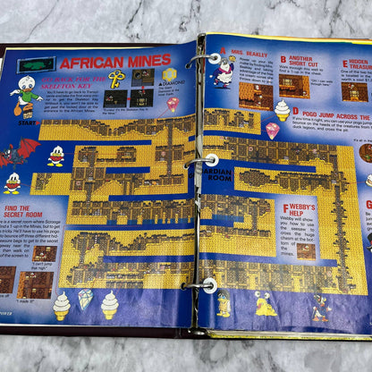 c1989 Binder of Clipped NES Maps and Articles From Nintendo Power Magazine TJ6-3