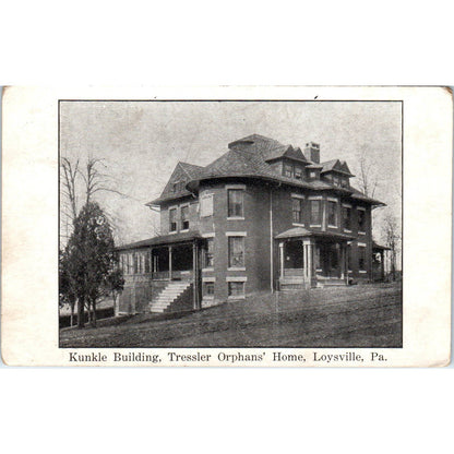 1920s Postcard Tressler Orphans' Home Loysville PA Kunkle Building TI1-1