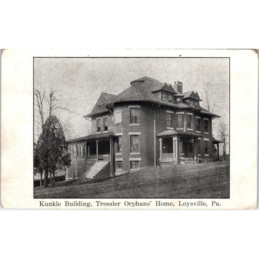 1920s Postcard Tressler Orphans' Home Loysville PA Kunkle Building TI1-1