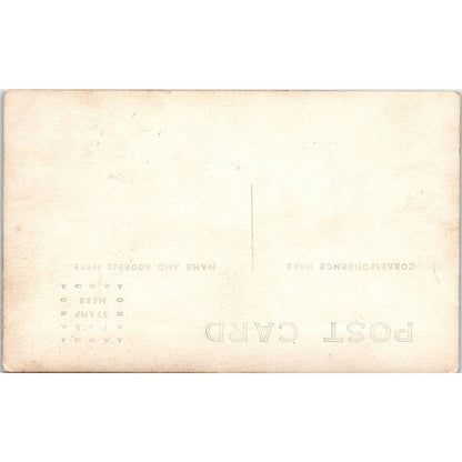 Antique Postcard RPPC Ted Yankee Riding a Horse on a Farm SE8