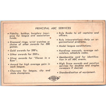 1951 American Bowling Congress Milwaukee Membership Intercity Traveling SE5-39