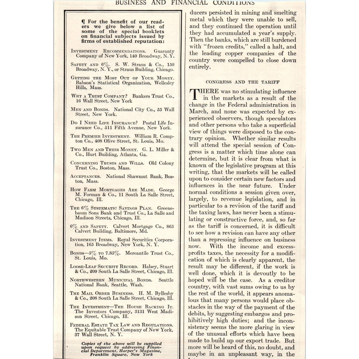 Chicago Continental and Commercial Banks - 1921 Original Ad TJ7-L