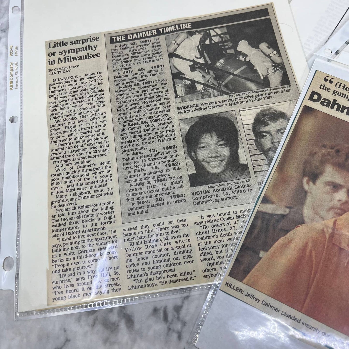 Vintage Jeffrey Dahmer Ephemera Collection FL5