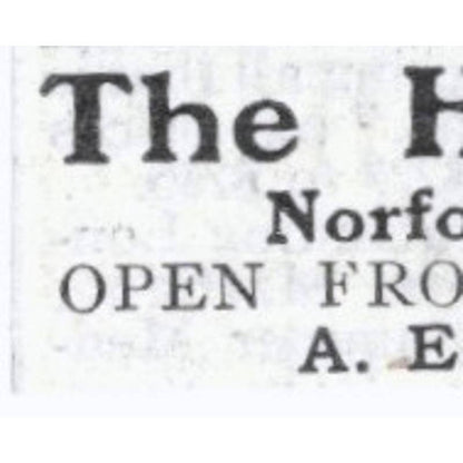 The Hillhurst Norfolk CT A.E. McClean - 1903 Original Ad TJ7-S9