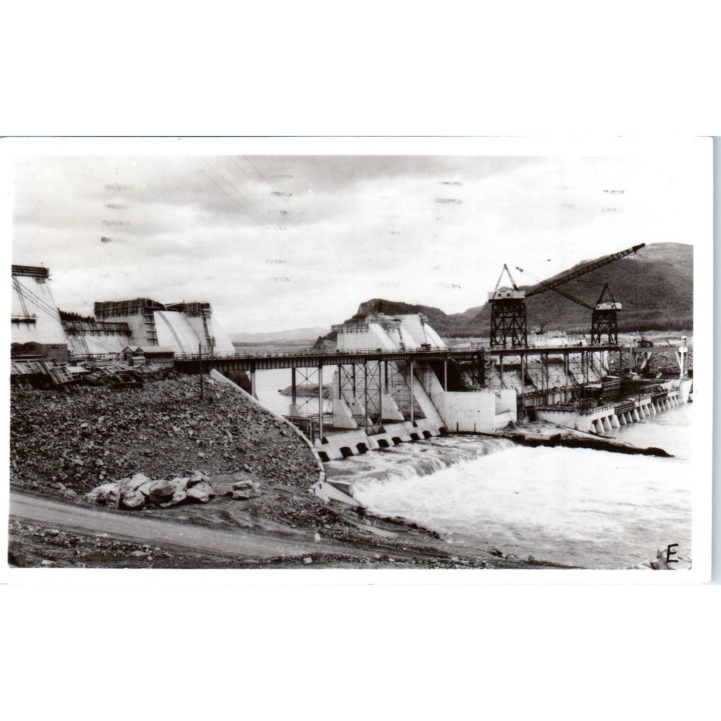 Vintage Postcard RPPC Noxon Rapids Water Plant Washington TD9