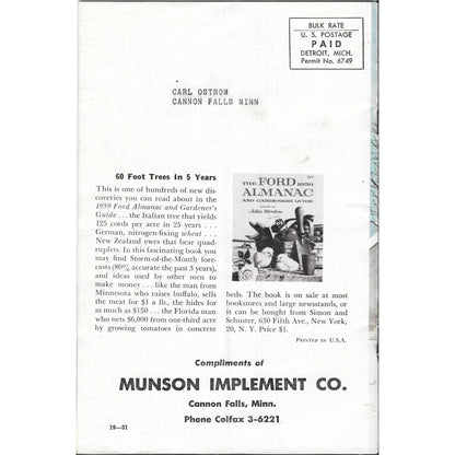 1958 Winter - Ford Farming Magazine - The Miracle of Hunza Farm TJ7
