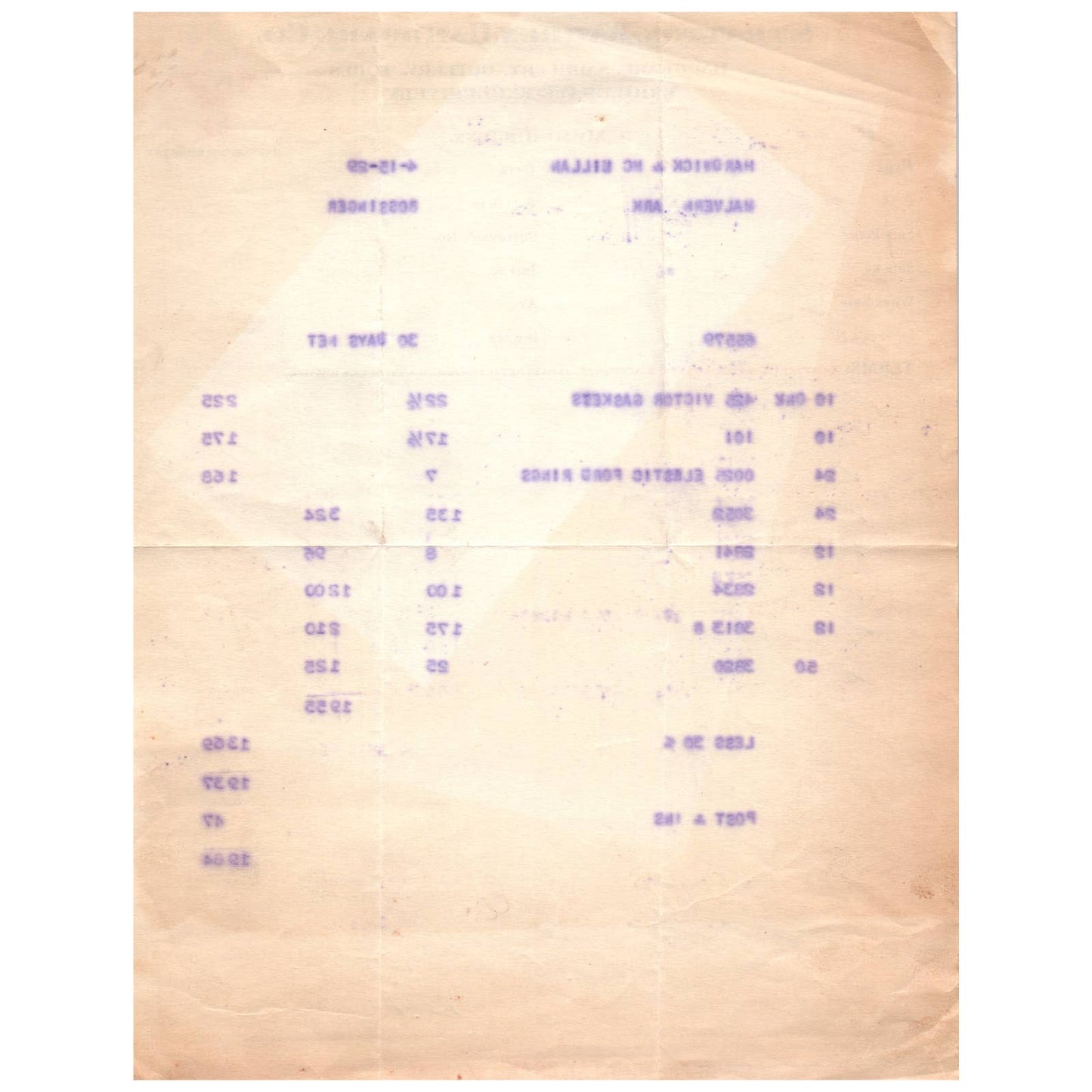 1929 Stratton-Warren Hardware Co Letterhead Billhead Memphis TN AD1