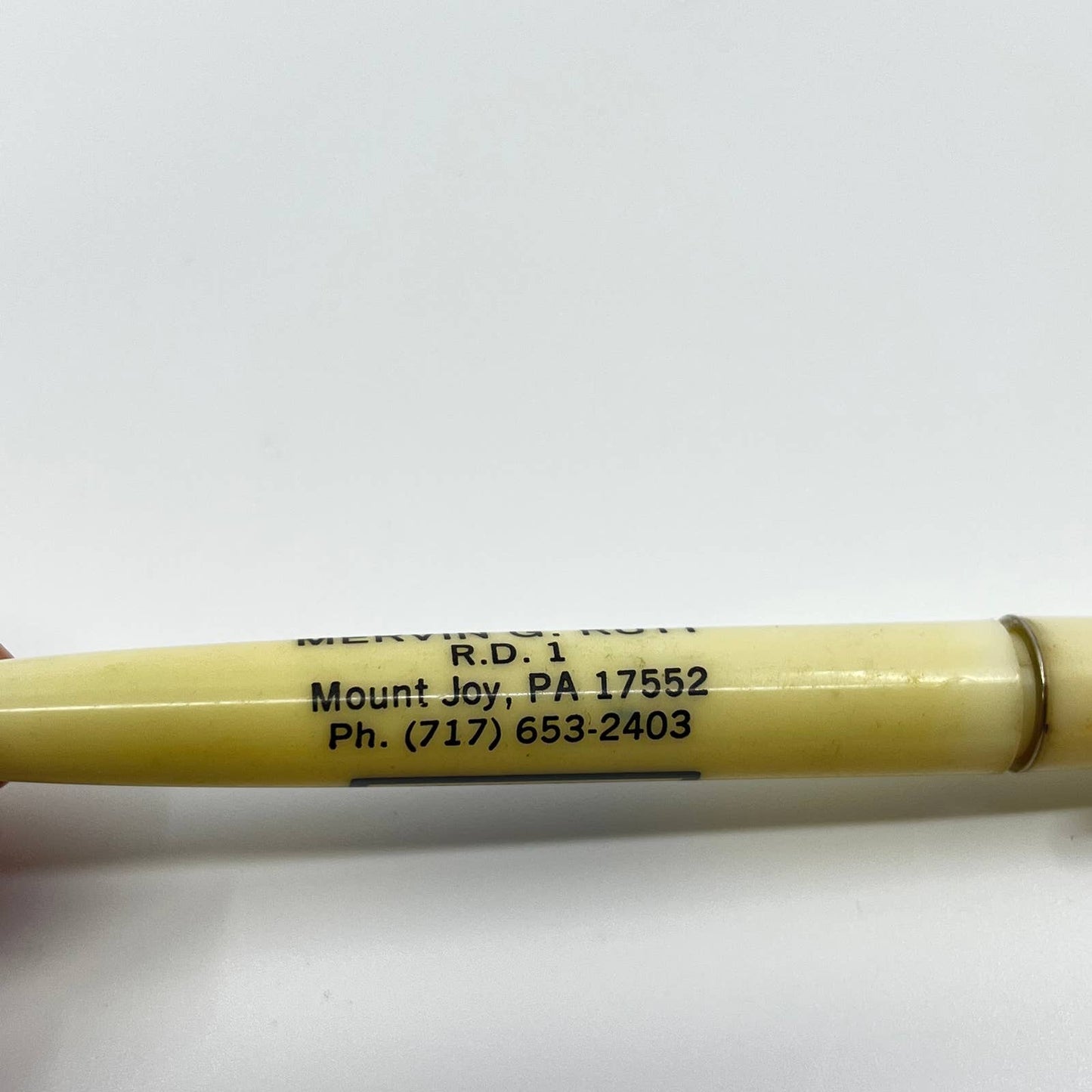 VTG Advertising Pen Mervin G. Rutt O’s Gold Mount Joy PA SC3