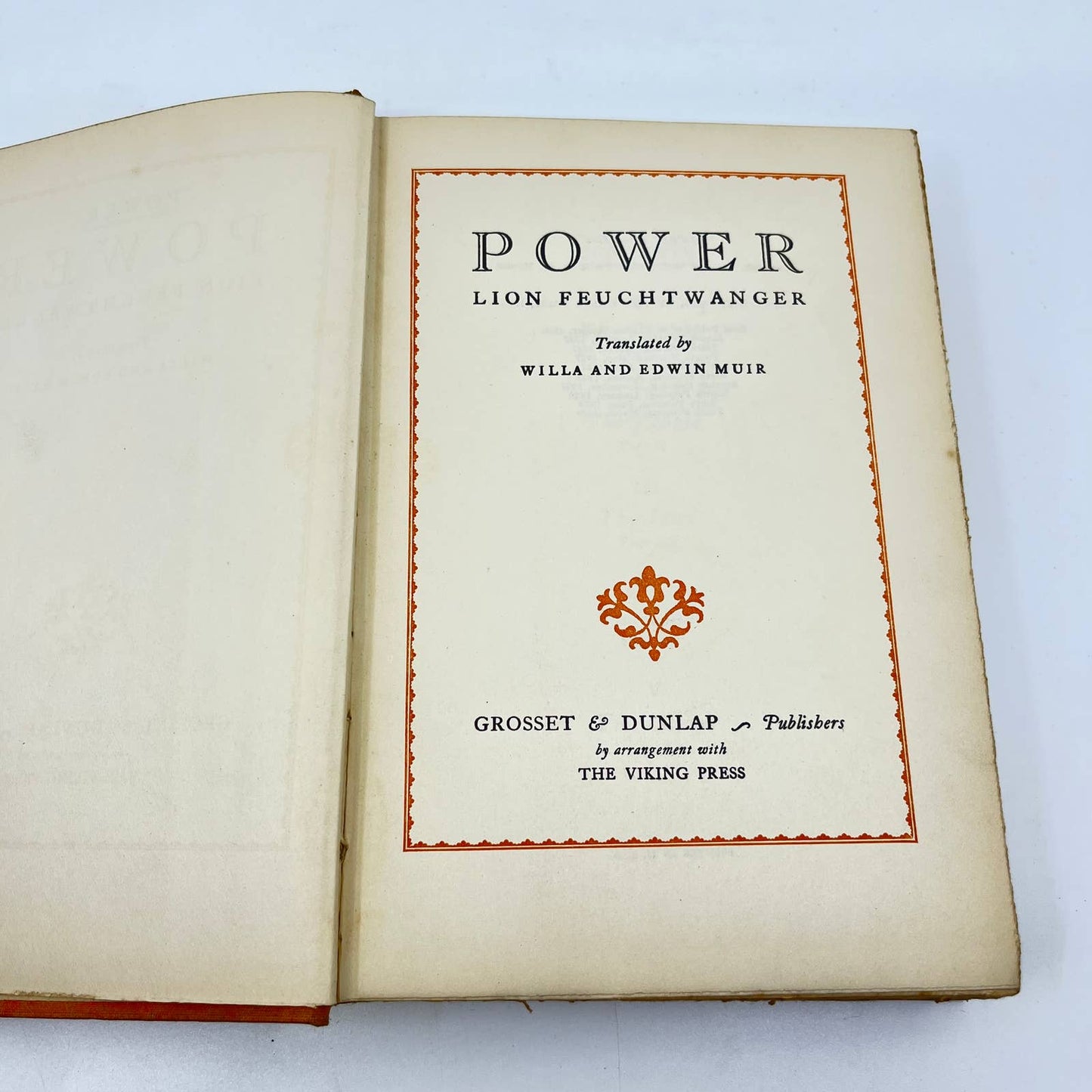 1929 POWER Lion Feuchtwanger HB Viking Press TF1