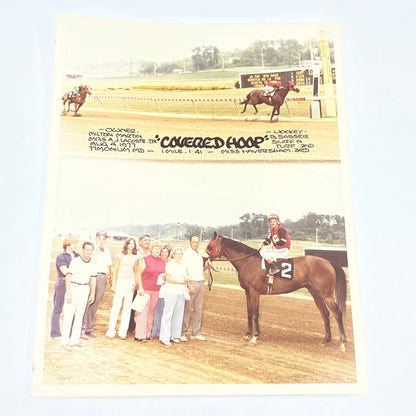 1977 Original Horse Race Winner Photo "Covered Hoop" Timonium MD AC5