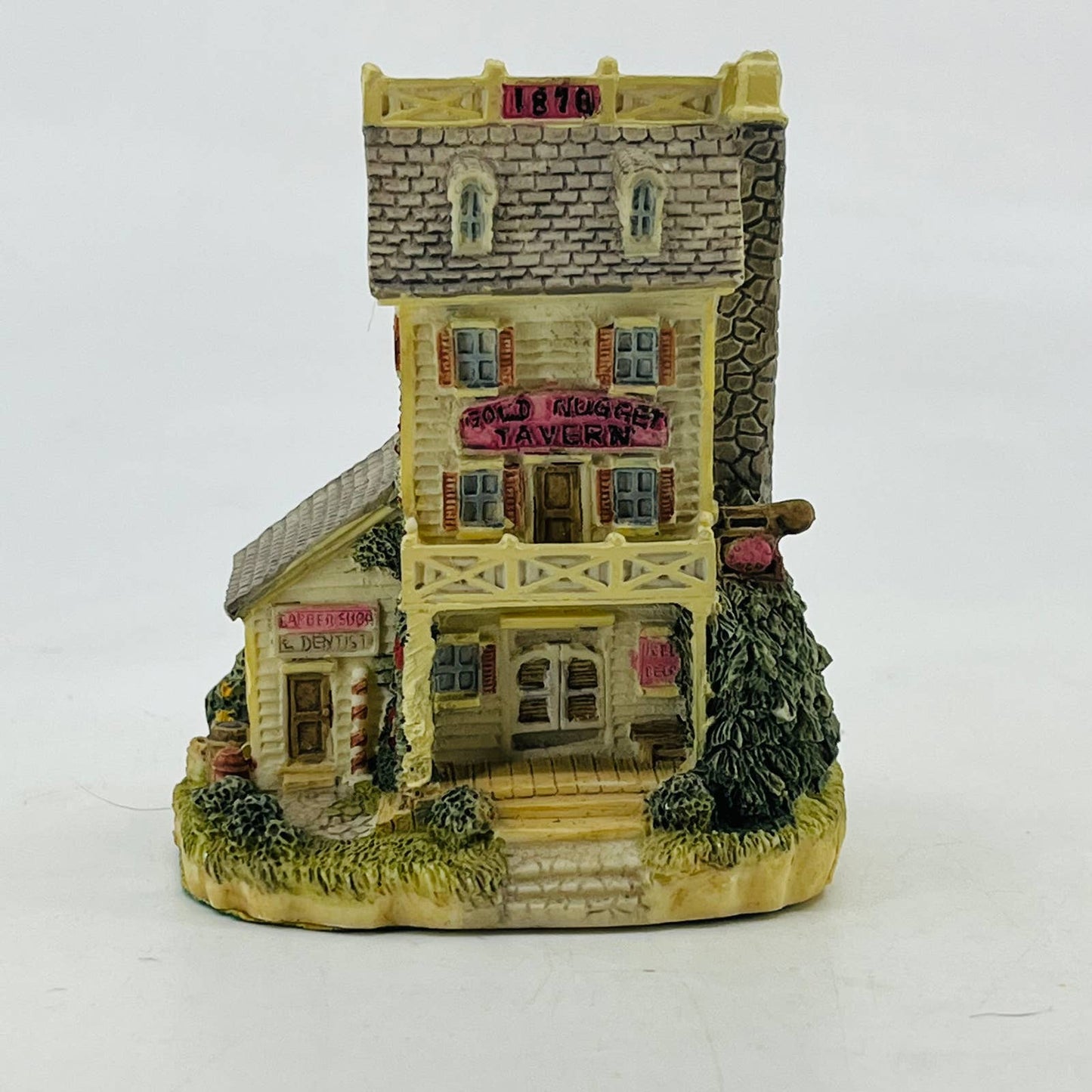 LIBERTY FALLS The Gold Nugget Tavern Miniature Village 1993 #AH28 TD4