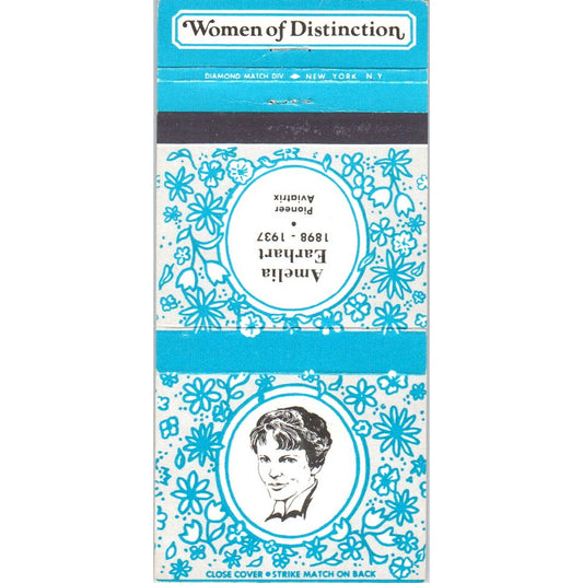 Amelia Earhart Women of Distinction Collectible Matchbook Cover SA1-M11