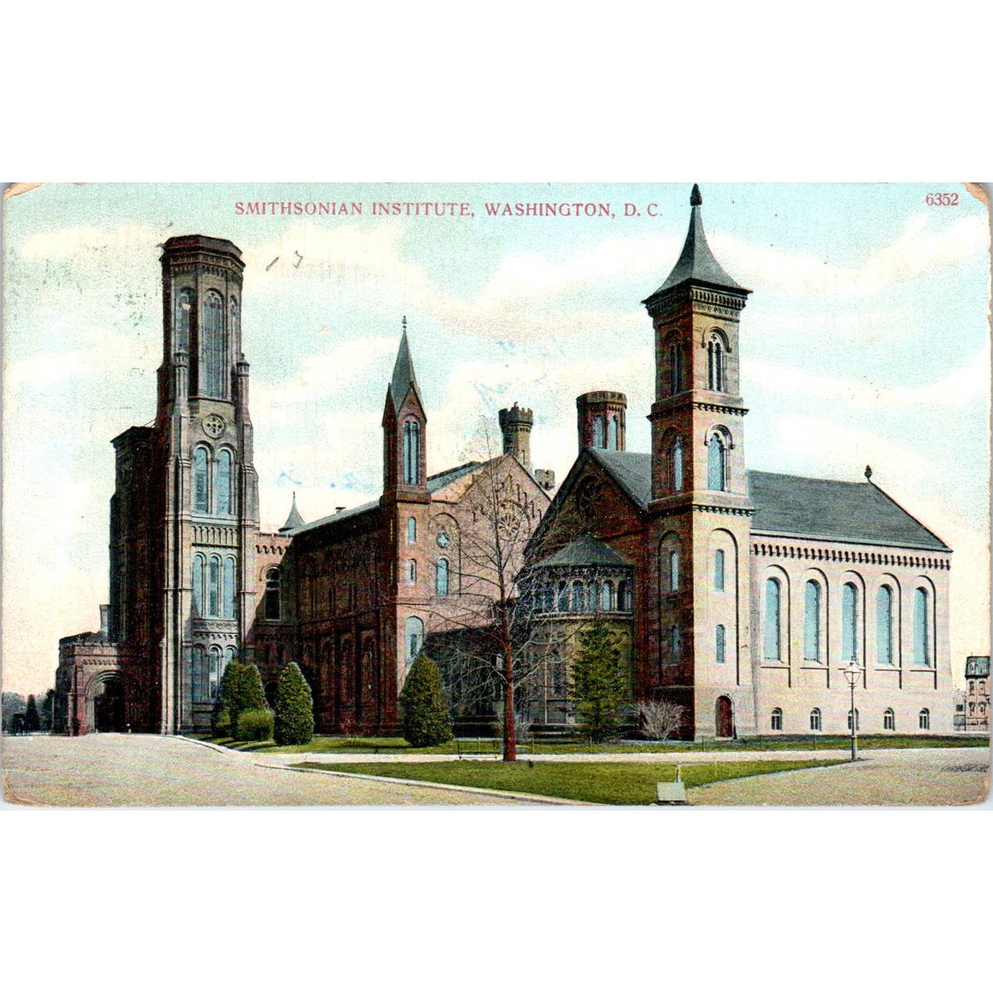 Smithsonian Institute c1910 Washington D.C. Original Postcard TK1-P2