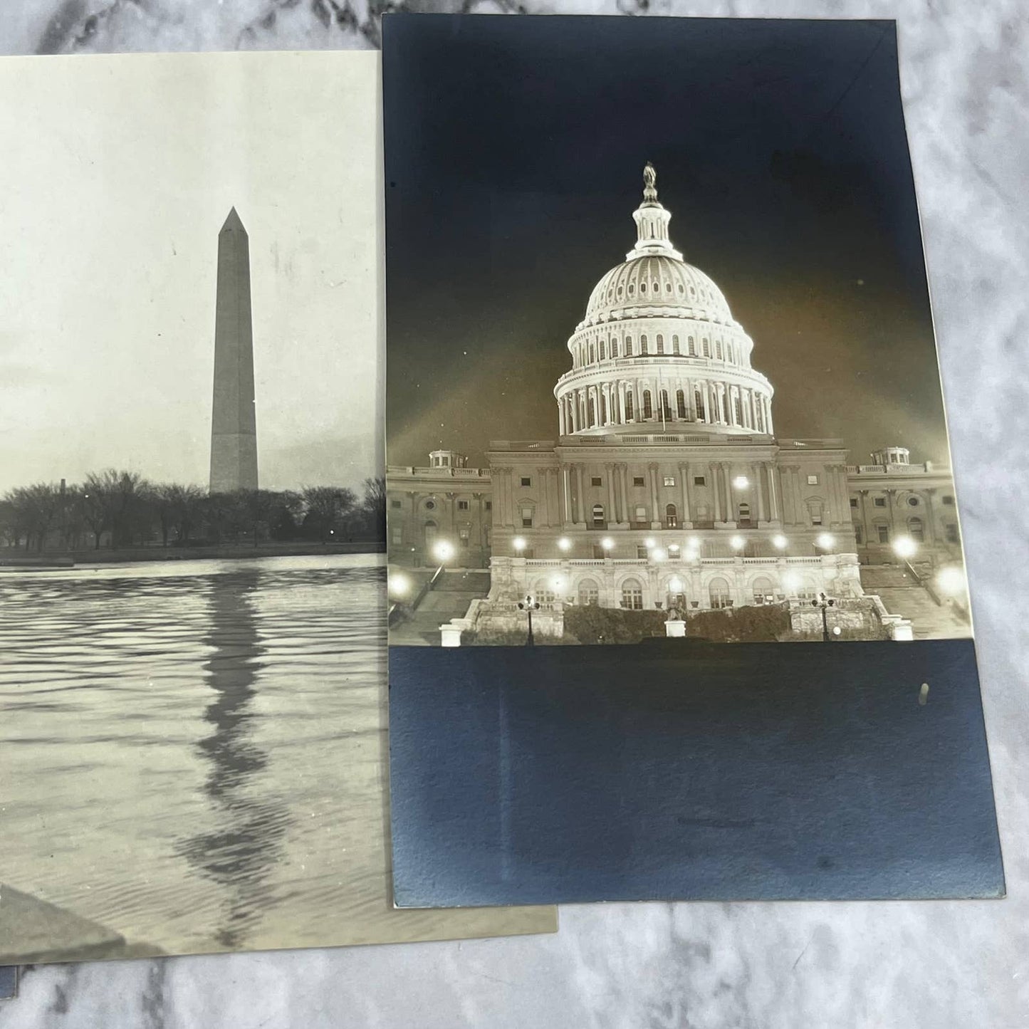 Antique Collection of 5 RPPC Postcards Washington DC Attractions Monuments TJ8