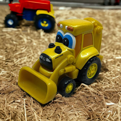 John Deere ERTL Kids Johnny Yellow Farm Tractor Toy Loader Heavy Duty TE5-S2