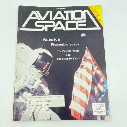 1986 Summer Aviation Space Magazine America Pioneering Space TF7