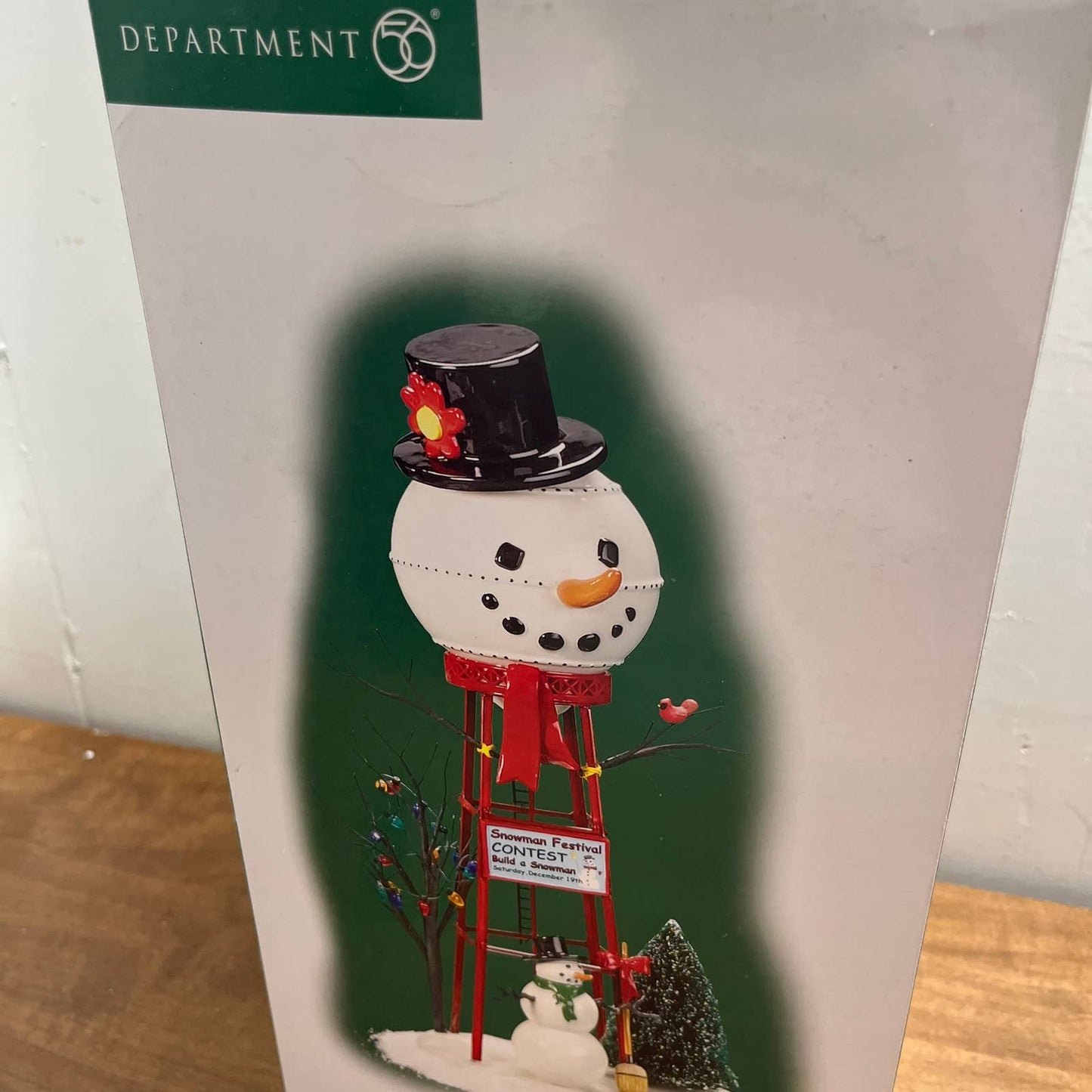 Department 56 Village "Snowman Watertower" #800013 Festival Contest IN BOX