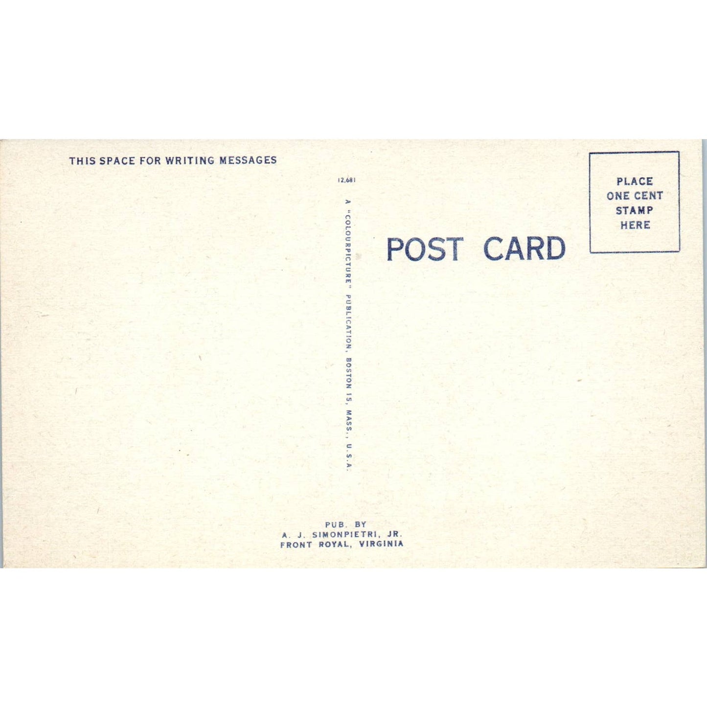 Giant Apple Shenandoah Valley Virginia Original Postcard TK1-24