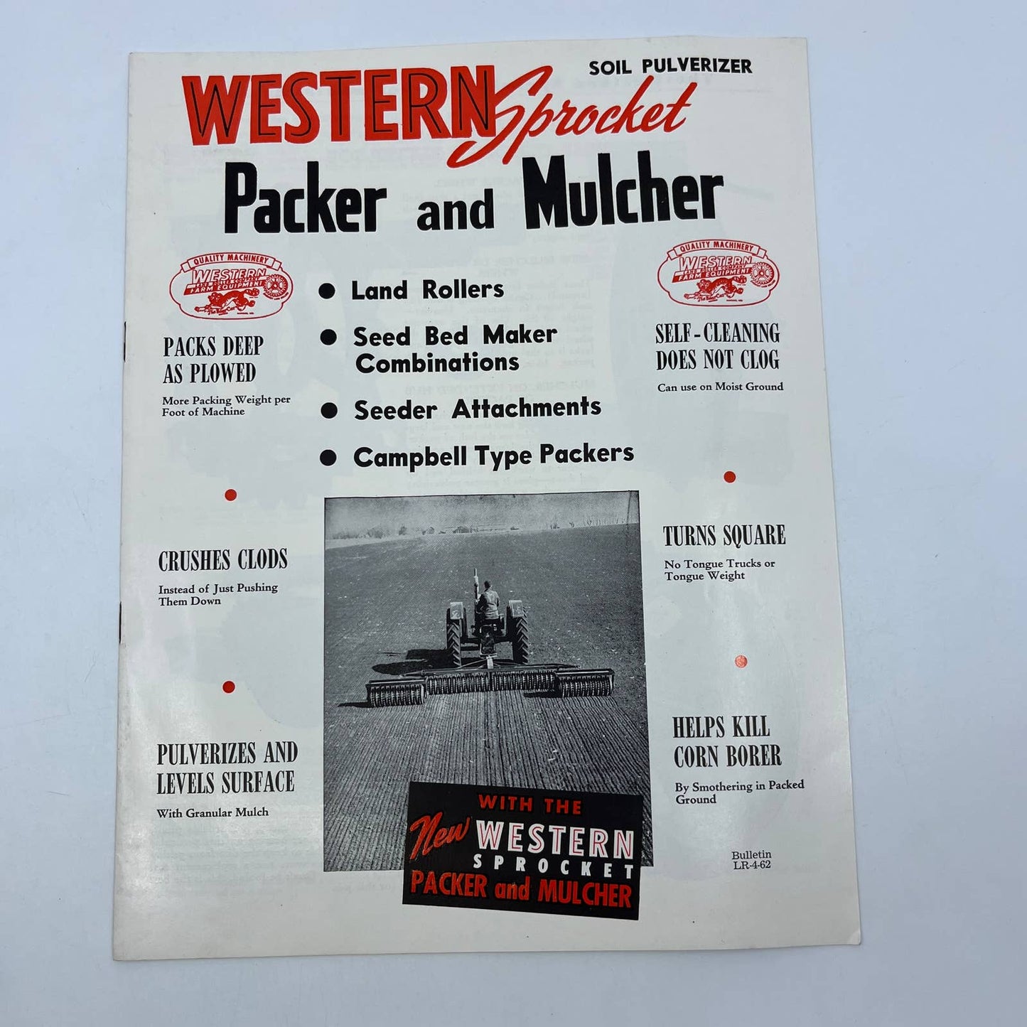 1962 Western Packer & Mulcher Advertising Booklet Bear Cat Forage Harvester TH7