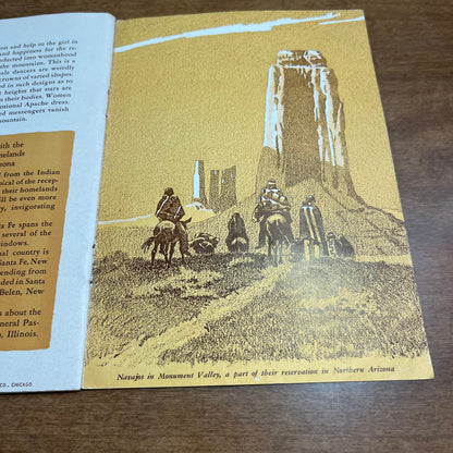 Santa Fe Railway Indian Village Chicago Railroad Fair 1949 Souvenir Book H4-4