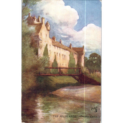 The Highlands - Cawdor Castle Raphael Tuck Oilette Original Postcard TK1-P17