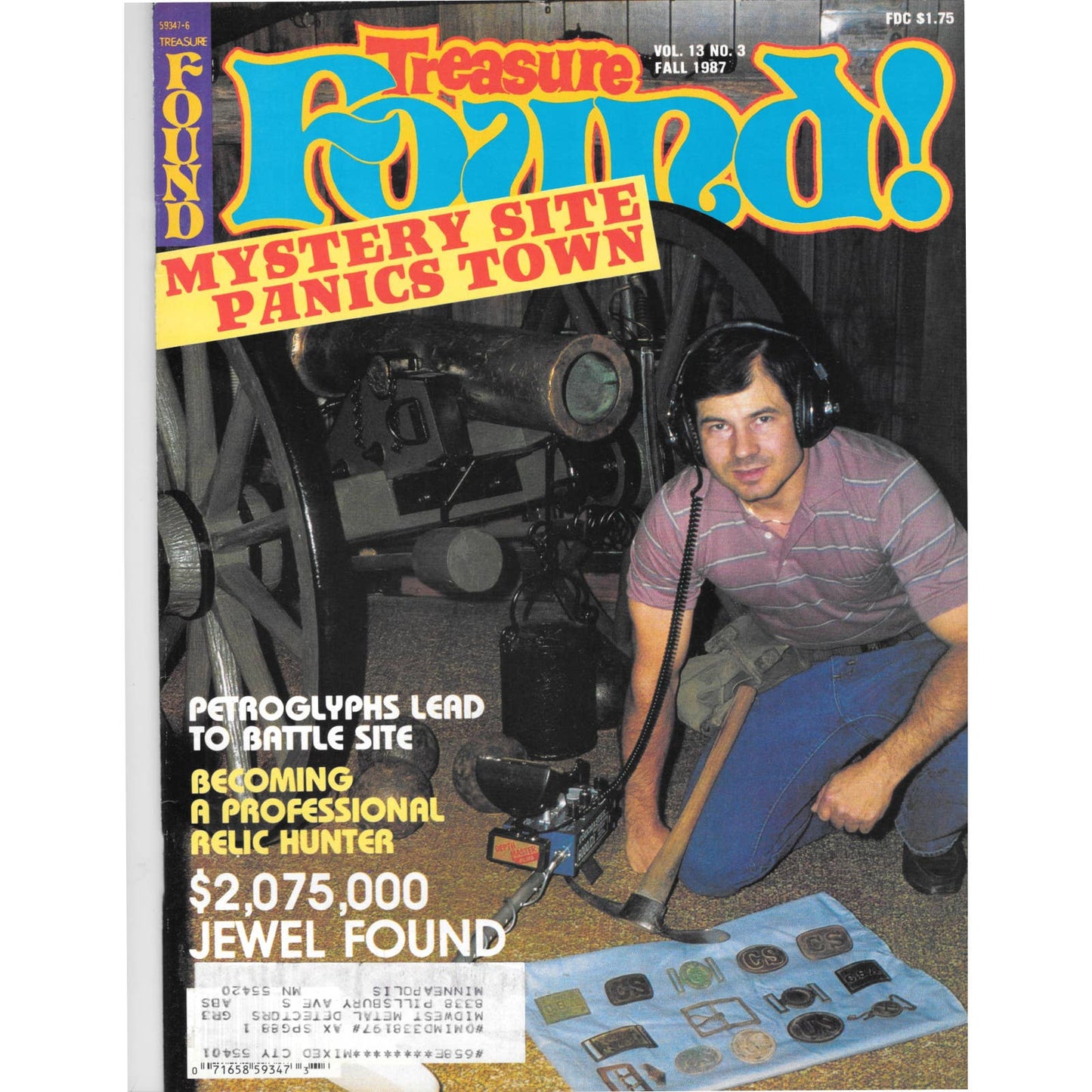 Treasure Found! Magazine 1987 Fall Metal Detecting Gold Diamonds M2