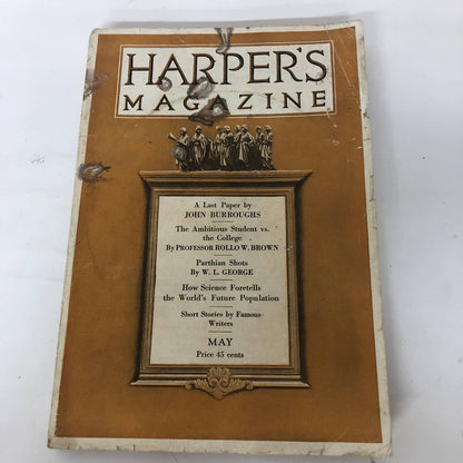 Harper's Monthly Magazine May 1921 John Burroughs WL George Many Ads