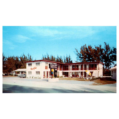 Mardi Gras Motel Treasure Island FL Theo & Anita Fournier - Postcard TJ8-1