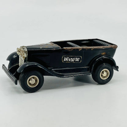 1970’s Tiny TONKA Metal Black RAT-A-TAT-TAT 1930’s Ford Roadster NO ROOF TB6