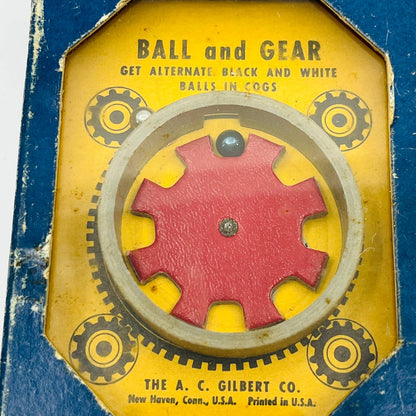 1940s Vintage Ball and Gear AC Gilbert Puzzle Toy Game 3 x 4.5 TD2