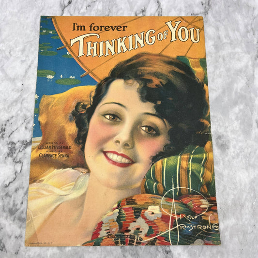 I'm Forever Thinking of You Clarence Senna 1919 Sheet Music TK2-SM3