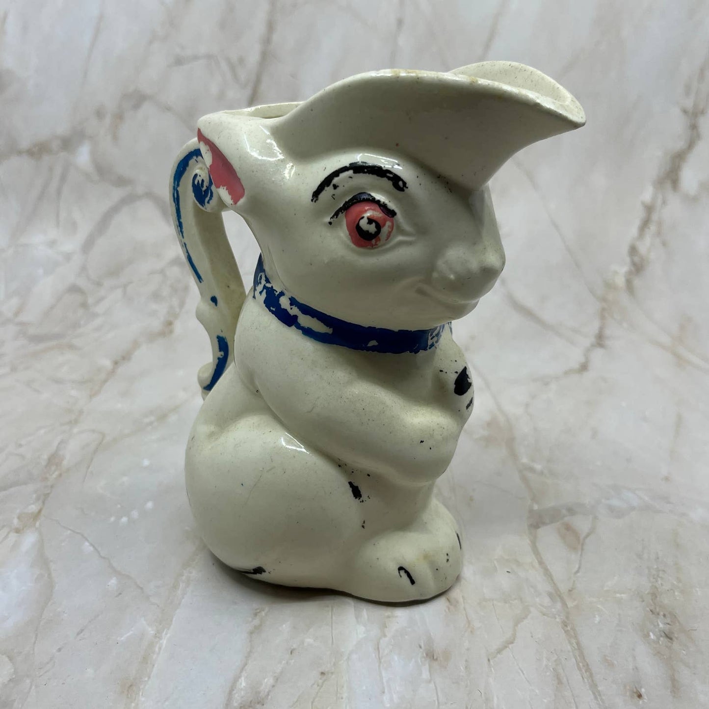 Vintage Rabbit McCoy Ceramic Pitcher Easter Anthropomorphic Creamer 6” TJ1