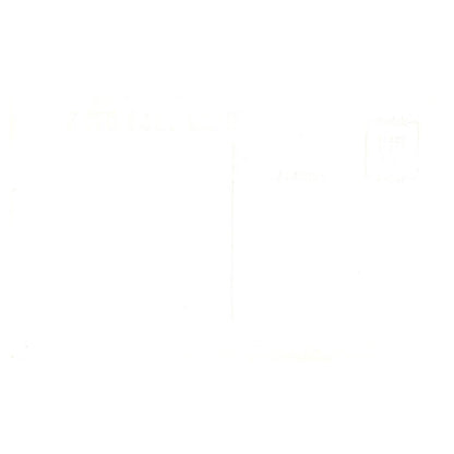 Man Crossing River on Narrow Board - Original Postcard RPPC TJ8-4