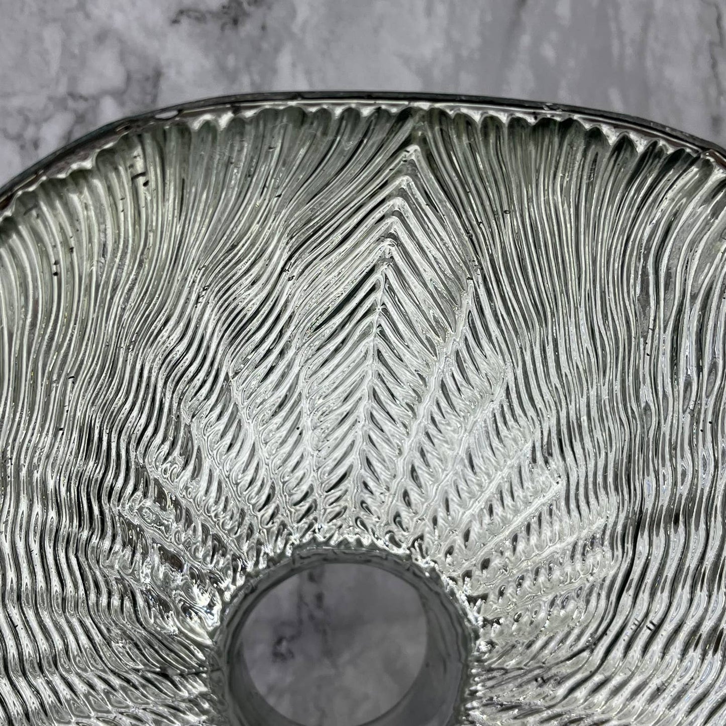 Antique X-Ray Trademark Mercury Glass Light Shade No 610 Jupiter #1