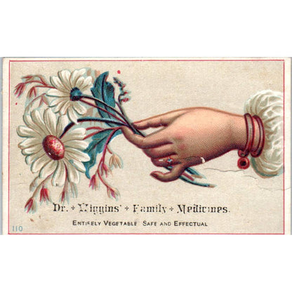 1880s Victorian Trade Card Dr. Wiggins Family Medicines Quackery SF2