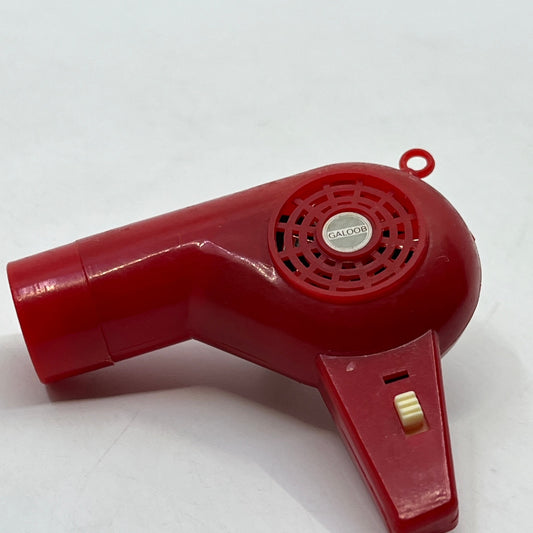 1970's GALOOB Dollhouse Mini Red Hair Dryer 2.5” Wind-Up WORKS SC8