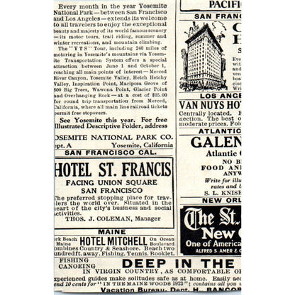 c1920 Harper's Magazine Ad - Krakauer Bros. Grand Pianos New York EA3-4