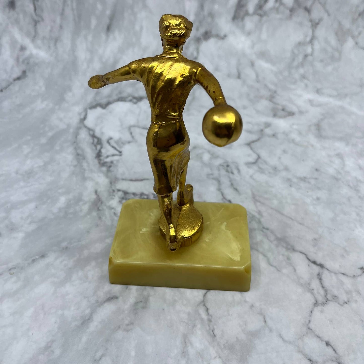 Vintage 1950’s Women's Bowling Player Trophy Bakelite base BLANK UNUSED 5.5" TA1