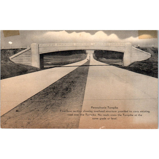 Vintage Postcard Pennsylvania Turnpike PA TD9-P1