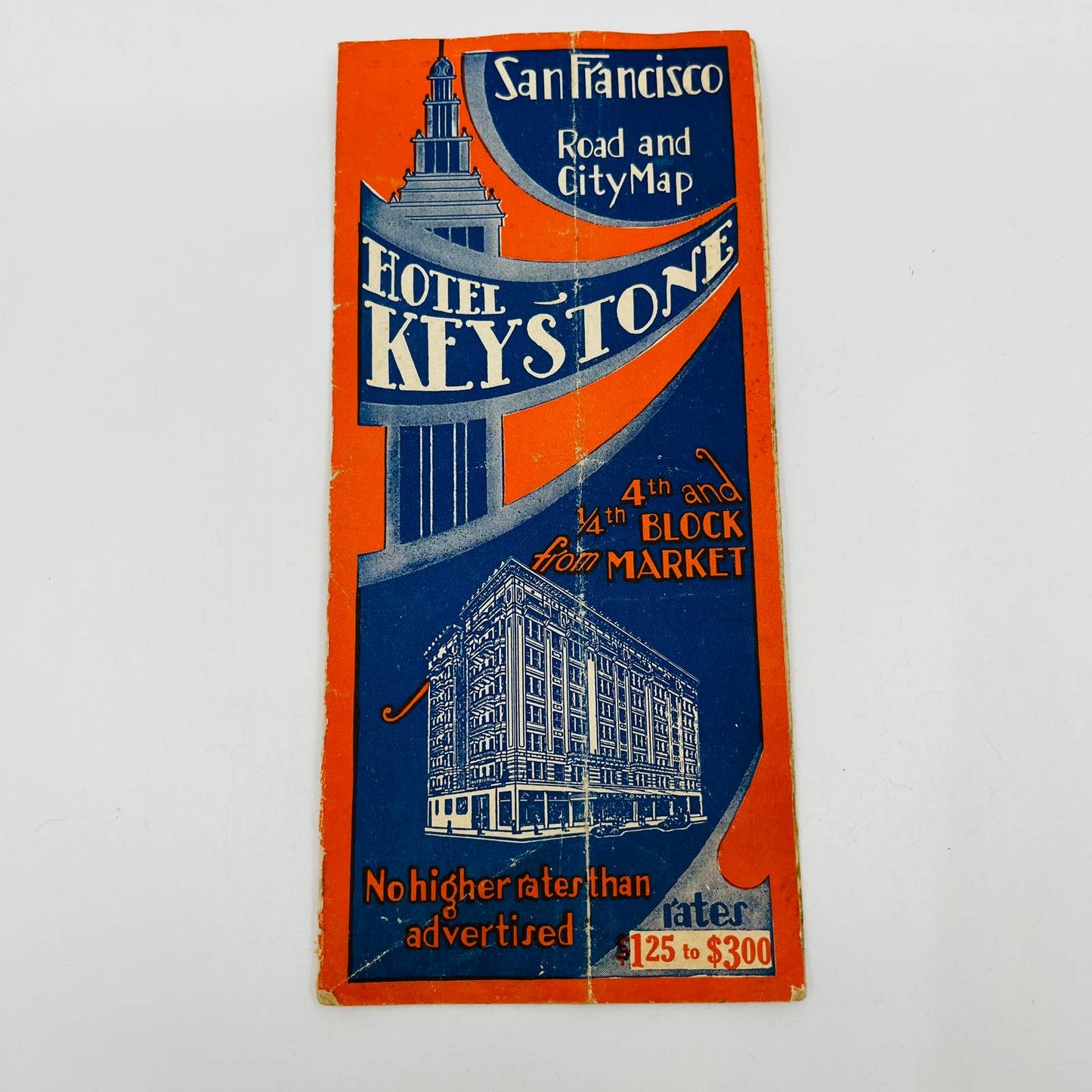 1939 SAN FRANCISCO HOTEL KEYSTONE MAP PAMPHLET WORLD’S FAIR GOLDEN GATE EA1