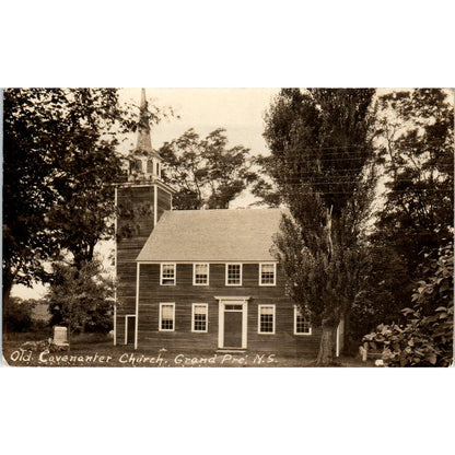 Old Covenanter Church Grand Pre. N.S. 1929 - Original RPPC Postcard TJ7-RP3