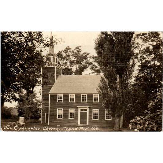 Old Covenanter Church Grand Pre. N.S. 1929 - Original RPPC Postcard TJ7-RP3