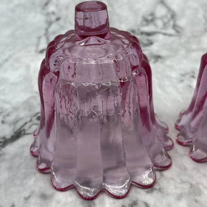 Pink Scalloped Peg Sconce Votive Cup Candle Holder Set of 2 TH5