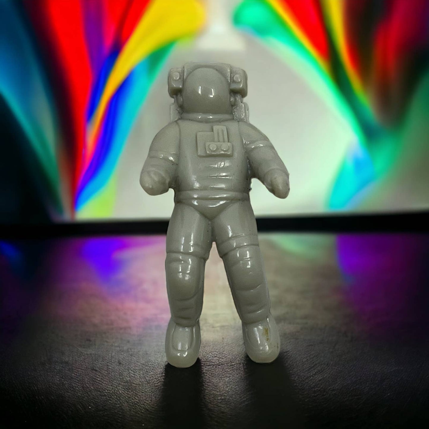 Vintage Hard Plastic Astronaut Toy 1.75" TJ9